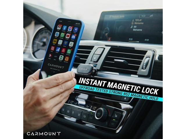 F1 Dashboard Car Mount Magnetic Phone Holder for Car, Ultra Strong 8X N52 Magnets, 360° Rotation, Universal Dash Mount for All Phones (2-Pack) ...