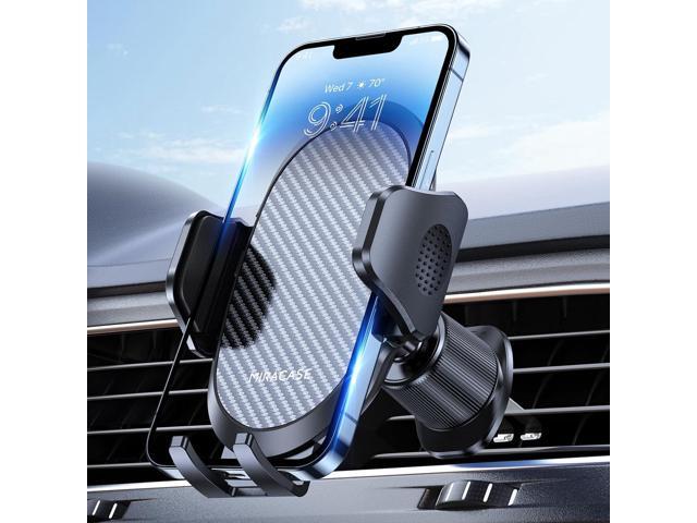 Miracase Phone Holders for Your Car with Metal Hook Clip, Air Vent Cell Phone Stand Car Mount, Universal Automobile Cradle Fit for iPhone Android...