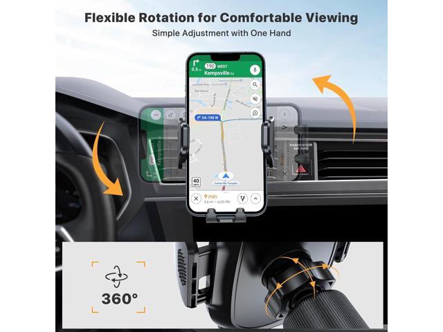 Miracase Phone Holders for Your Car with Metal Hook Clip, Air Vent Cell Phone Stand Car Mount, Universal Automobile Cradle Fit for iPhone Android...