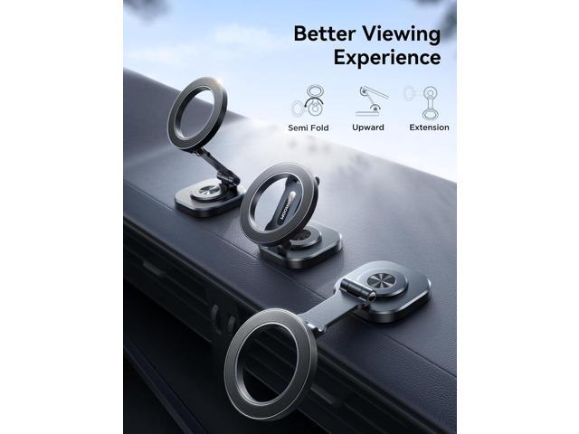 JOYROOM Fits MagSafe Car Mount, [360° Rotating Base & All-Metal] Magnetic Phone Holder for Car, Ultra Magnetic Car Phone Holder, Fits iPhone 16/16...