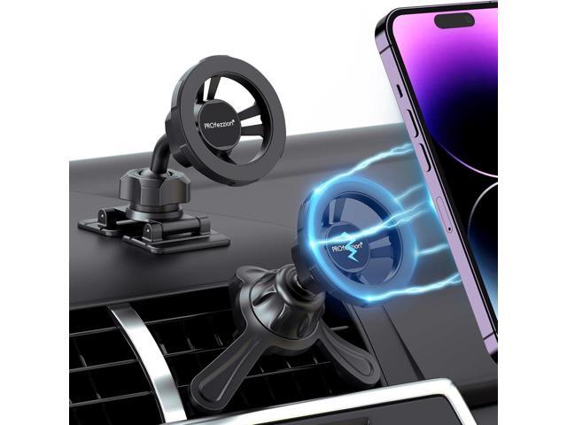 PROfezzion for Metal MagSafe Car Mount, Deluxe Magnetic Phone Holders for Your Car Air Vent or Dashboard Compatible with iPhone 16 15 14 13 12 Pro...