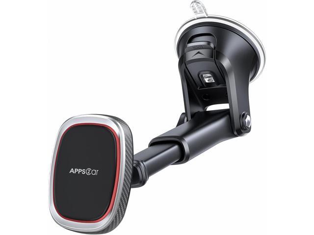 APPS2Car Magnetic Phone Mount, Dashboard Windshield Suction Cup Car Phone Holder Phone Mount with 6 Strong Magnets, Adjustable Telescopic Arm,...