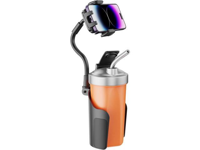 Cup Holder Phone Mount for Car, Universal 360° Adjustable Gooseneck Cell Phone Cup Holder Expander for Car Truck Compatible with iPhone Samsung &...