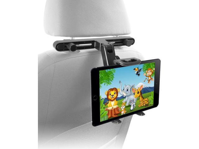 Macally Tablet Holder for Car Headrest iPad Backseat Mount for Kids Fits 4.7-11' Devices Perfect for Long Car Trips