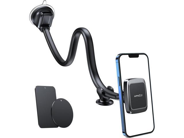 APPS2Car Magnetic Phone Holder Mount with 13-inch Flexible Long Arm & 6 Strong Magnets, Anti-Shake Holder for Truck Windshield Dashboard, Suction...