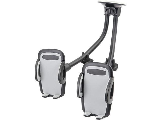 Dual Phone Holder for Car, Phone Mount for Truck Windshield/Dashboard Compatible with iPhone 11/Xs/Xr/X/8 Plus/8/7/6, Samsung Note 10+/10/9/8/7,...