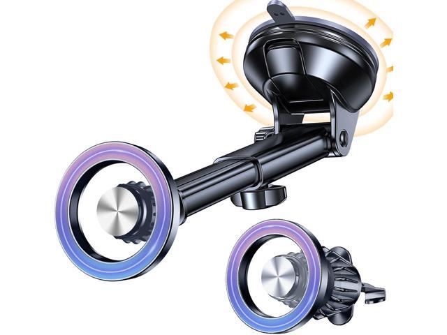 Coolpow for MagSafe Car MountWindshield+Vent+DashMagnetic Phone Holder for Car Phone Holder Mount Cell Phone Holders for Your Car Accessories...