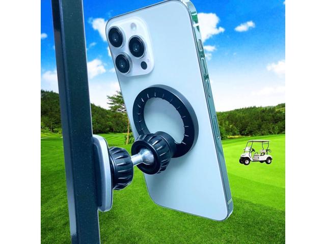 Magnetic Golf Cart Phone Holder for MagSafe [Upgraded Metal Joint], Magnetic Phone Holder Mount for Golf Cart Fits EZGO/Club Car/Yamaha Compatible...