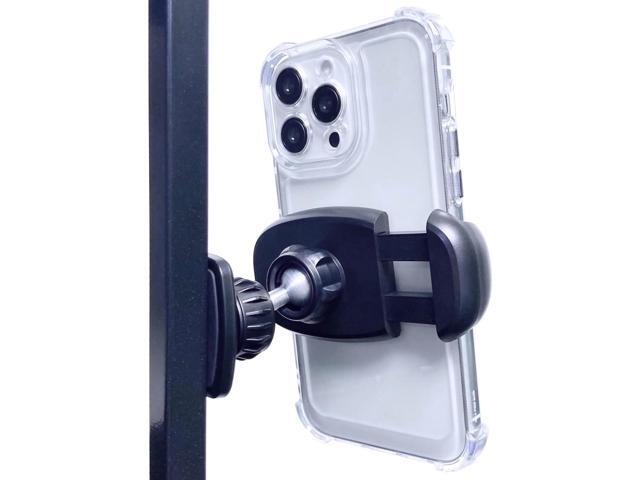 Gym Magnetic Phone Holder Mount Attach to Metal Surface, [Big Phones & Thick Cases Friendly] Magnetic Phone Holder for Gym Workout Record...