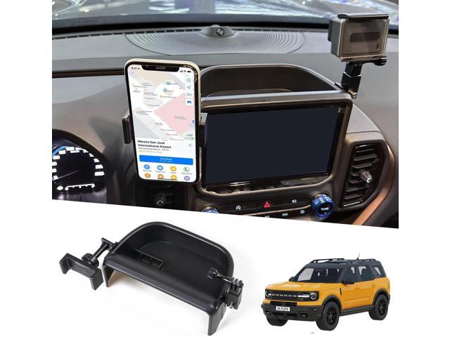 Dash Phone Holder for Bronco Sport, Cell Phone Holder & Camera Mount, Multi-Function Dashboard Phone Holder Mount with Tray for Ford Bronco Sport...