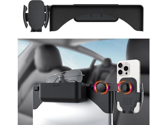 Tesla Phone Mount & Holder for Tesla Model Y (2019-2024) & Model 3 (2018-2023) - Premium Screen Dock Accessory with Dual-Side Clamp, ABS Base +...