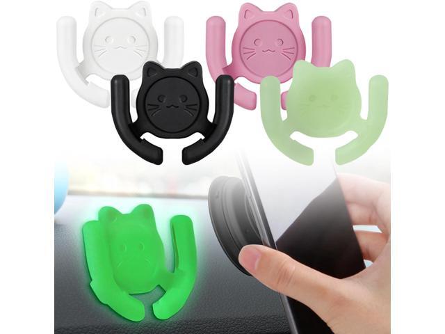 Multi-Surface Holder Car Mount 4 Pack Compatible for Popsocket Grip Holder for Pop Socket Mount Device Accessory Wall Mount Cute Cat Strong...