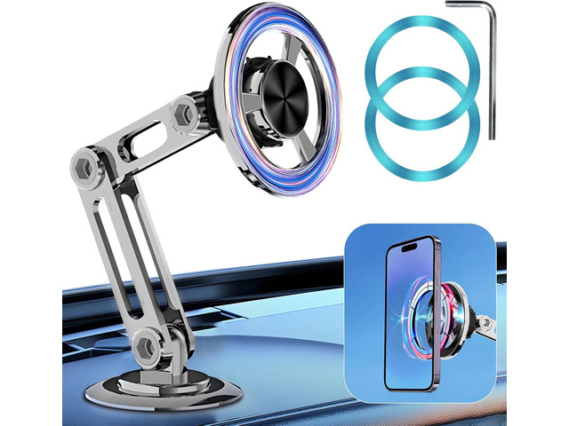 Universal 360Â° Pro Magnetic Car Phone Holder (2025) Super Strong Suction & Adjustable Phone Mount for All Mobile Phones, Hands-Free Viewing with...
