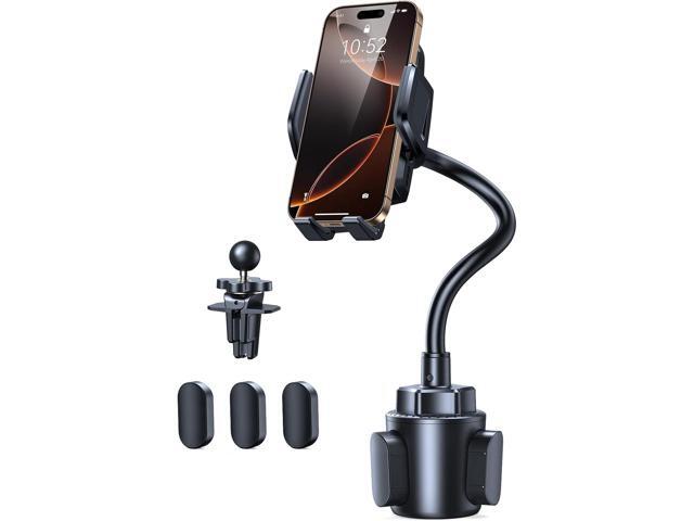 TECKNET Universal Car Cup Phone Holder Adjustable Cradle Car Mount with Air Vent Phone Mount & Extra Grip Pads for iPhone, Samsung, All Smartphone