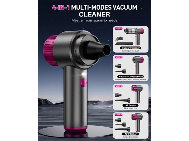 EYYA Handheld Car Vacuum Cleaner Cordless, 15000PA High Power Car Vacuum Cleaner & Air Duster, 4-in-1 Portable Mini Car Vacuum Cleaner with LED...