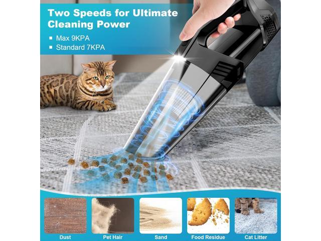 Handheld Vacuum Cordless Portable Car Vacuum with LED Light, High Power Suction, 3 in 1, Lightweight Rechargeable Hand Vacuum, Hand Held Vacuum...