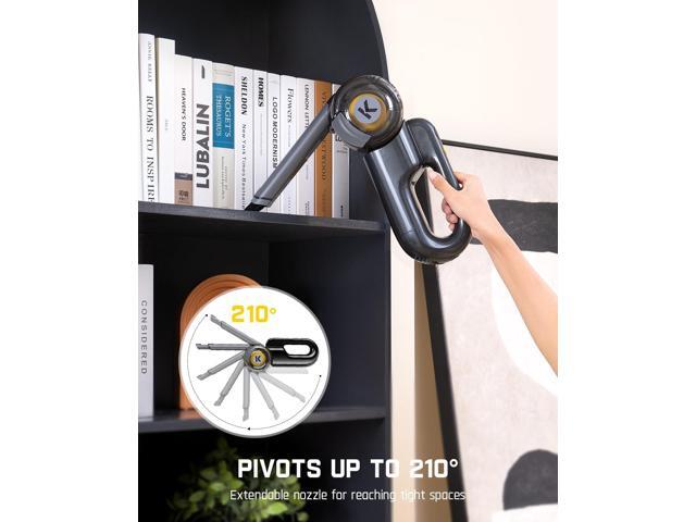 Fanttik Fold V10 Ultra Deluxe Handheld Vacuum Cordless, 17kPa Suction Power, Charging Base, Pivot Nozzle, Up to 35 Mins Runtime, Smart LED Display,...