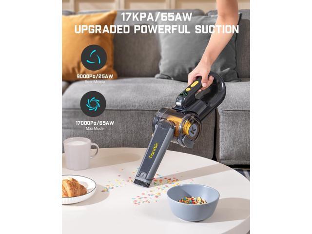Fanttik Fold V10 Ultra Deluxe Handheld Vacuum Cordless, 17kPa Suction Power, Charging Base, Pivot Nozzle, Up to 35 Mins Runtime, Smart LED Display,...