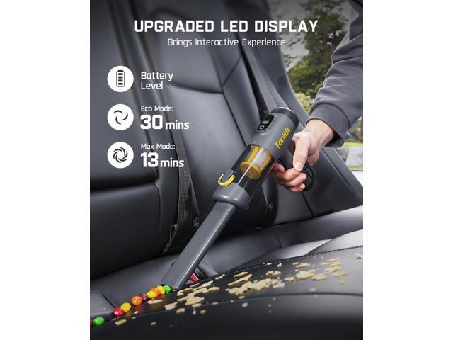 Fanttik Slim V9 Mix Car Vacuum, 4 in 1 Handheld Air Duster, 12000PA Suction Power with Smart LED Display, Cordless Portable Mini Keyboard Vacuum...