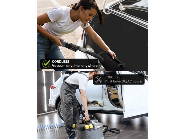 AutoBot Car Vacuum Portable Cordless - 20000PA Handheld Vacuum for Pet Hair, 50 Min Runtime with 5 Attachments & Flexible Hose, 3Hr Fast Charge for...