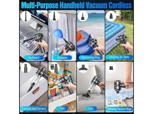 YKSINX Car Vacuum Cleaner High Power,18000PA Handheld Vacuum Cordless with Brushless Motor,4 in 1 Portable Mini Vacuum Cleaner & Air Duster,3...