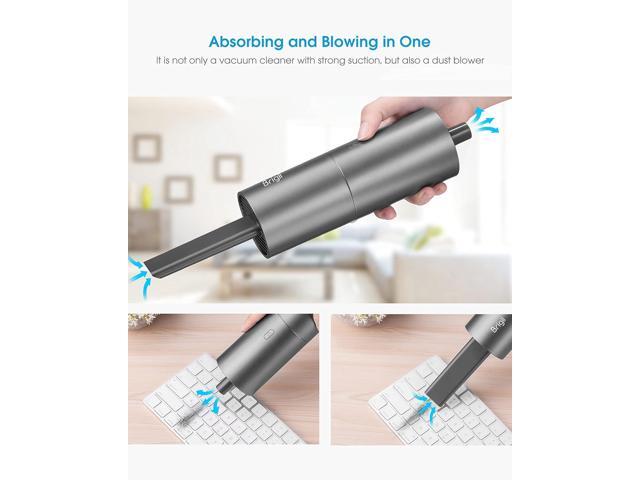 Brigii Mini Vacuum Cleaner,Small Handheld Vacuum Cordless USB Rechargeable,Dust Buster and Blower 2 in 1, Easy to Clean Desktop, Keyboard, Drawer,...