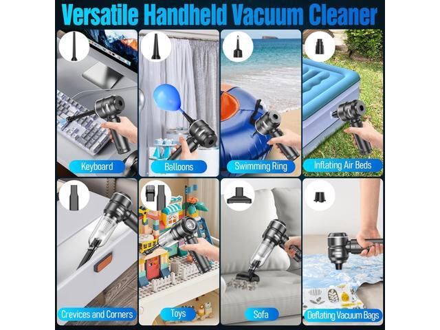 Handheld Car Vacuum Cleaner Cordless,18000PA High Power Portable Vacuum Cleaner & Air Duster,3 Gear,7 in 1 Small Vacuum Cleaner Rechargeable,Mini...