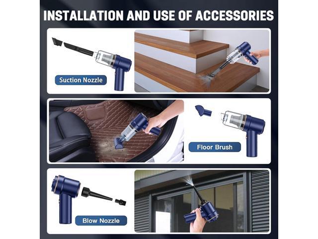 Mini Vacuum Cleaner Cordless, Mini Handheld Vacuum, Small Car Vacuum with LED, Electric Air Duster & Vacuum Cleaner 2 in 1 Rechargeable, Portable...