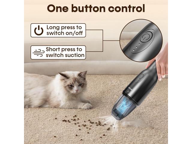 Small Handheld Vacuum Cordless with Brushless Motor 16,000Pa Strong Suction, Fast Charging, Low Noise, Lightweight and Portable for Home,...