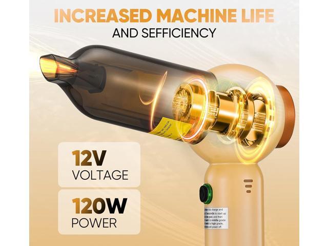Handheld Vacuum Cleaner Cordless - 18000PA Strong Suction Rechargeable, 3-Speed Adjustable Portable Mini Dust Buster for Pet Hair, Car Detailing,...