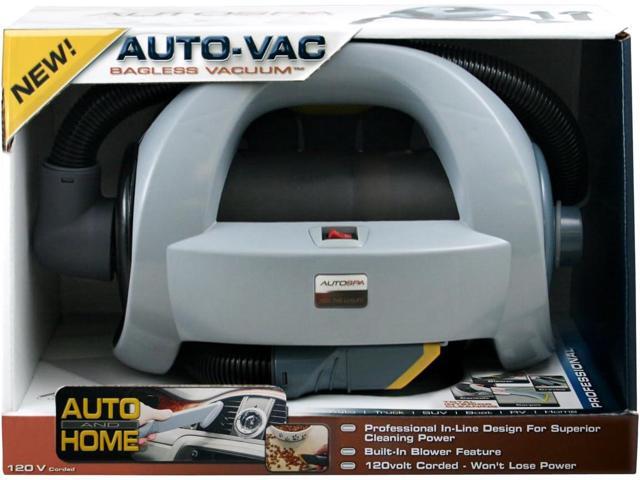 AutoSpa 94005AS Bagless Auto-Vac Hand-Held 120V Vacuum, Grey, Gray