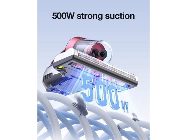 Jimmy Mattress Vacuum Cleaner, Bed Vacuum Cleaner with UV-C Light & Ultrasonic, 15Kpa Suction 500W Powerful Handheld Vacuums for Dust & Pet Hair...