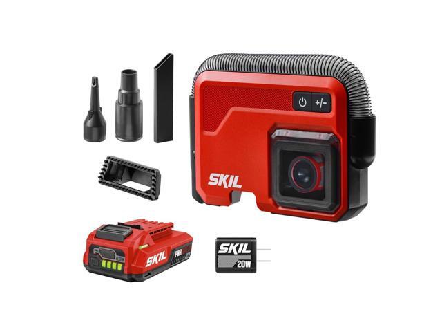 Skil Brushless Slim Vacuum 20V Kit Including 2.0Ah Battery and USB-C Charger-VA1200D-10