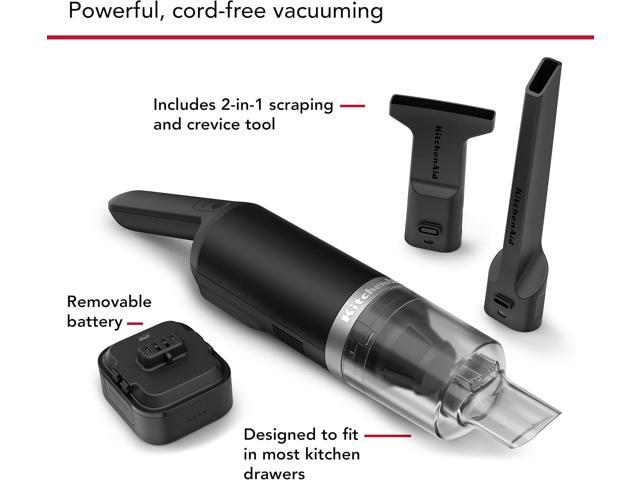 KitchenAid Go Cordless Kitchen Vacuum - Battery Included, KKVR121, Black Matte