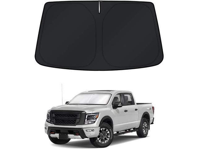 KUST Windshield Sun Shade for Nissan Titan 2020-2023 2024 Window Accessories Shade Sun Cover Foldable Block UV Rays Keep Car Cooler