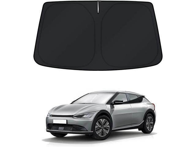 KUST Windshield Sun Shade for Kia EV6 2022 2023 2024 2025 2026 Window Accessories Shade Sun Cover Foldable Block UV Rays Keep Car Cooler