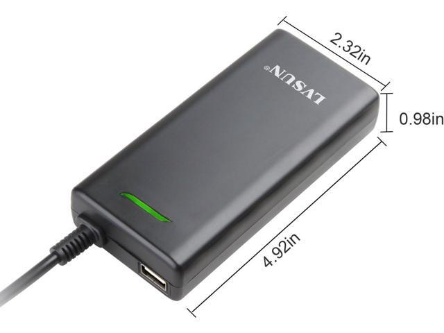 Universal Laptop Charger 90W, Slim AC Adapter Power Supply Cord with USB Port for Mobile Phones Tablet Compatible with Dell Lenovo Toshiba Acer...