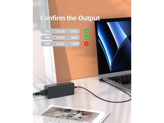 90W Charger Fit for Asus K501 K501L Q550 R510 K501U K501LX K501LB K501UB K501UX K501UW R510C R510CA R510L R510LA R510D R510DP K501UQ Q550L Q550LF...