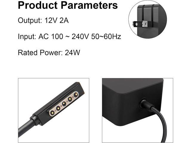 24W 12V 2A AC Adapter for Microsoft Surface RT Surface Pro 1 and Surface 2 1512 1513 1516 1572 Charger