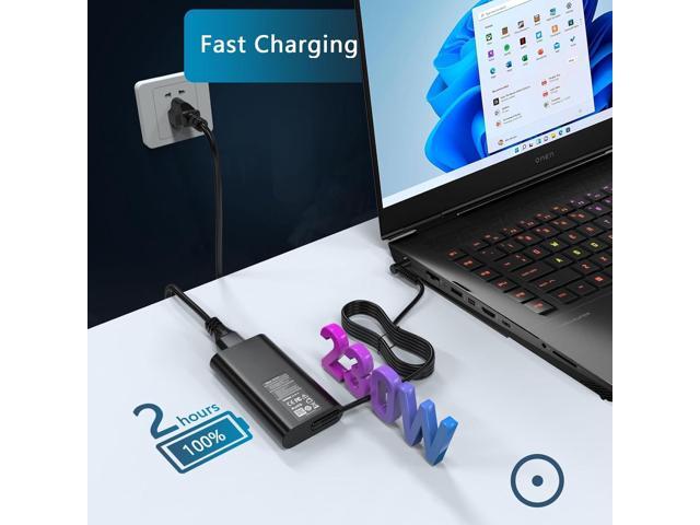 230W AC Adapter M41303-001 Compatible with HP OMEN 17 16 15 Transcend/Victus 16 16t / ZBook Fury 17 16 G10 G9 TPN-Q265 16-u0097nr 16t-wf000...
