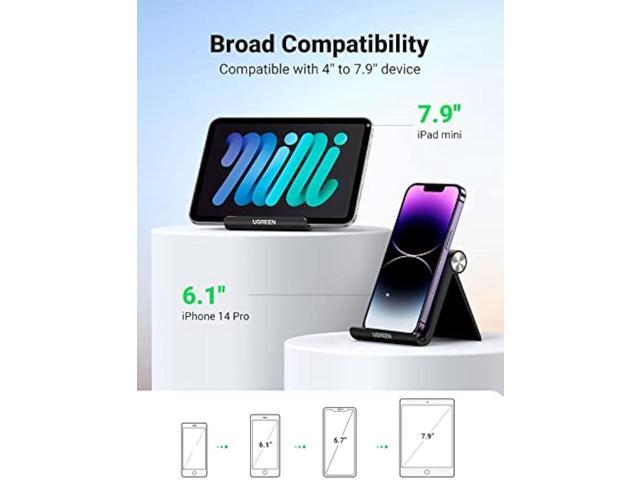 UGREEN Cell Phone Stand Holder for Desk Adjustable Compatible with iPhone 13 12 Pro Max 11 SE XS XR 8 Plus 6 7 Galaxy Note20 S20 S10 S9 S8 Foldable...