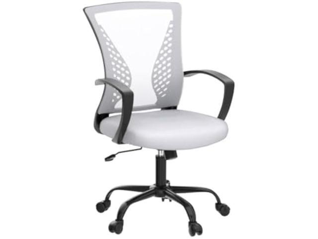 Home Office Chair Ergonomic Desk Chair Mesh Computer Chair with Lumbar Support & Armrest,Adjustable Mid Back Task Chair Executive Modern Rolling...