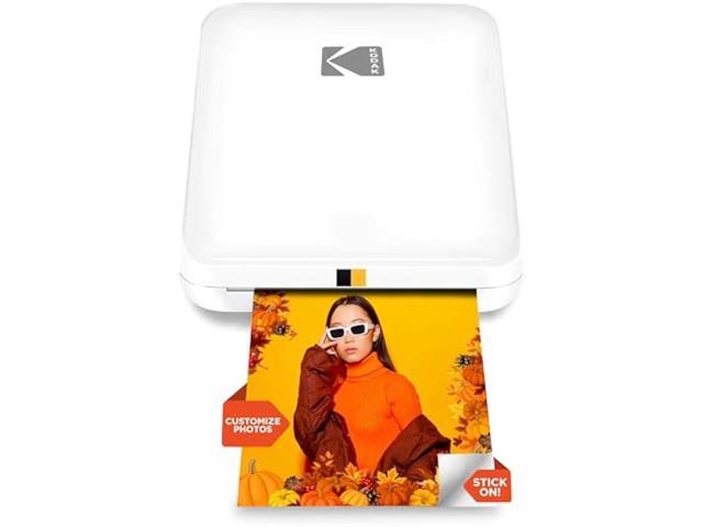 KODAK Step Slim Instant Smartphone Photo Printer - Portable Sleek Color Wireless Mobile Printer - Zink 2x3 Sticky-Back Photos - Print from iOS &.