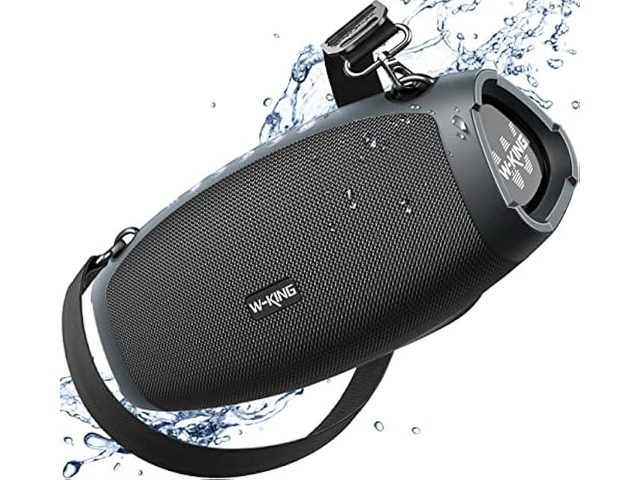 W-KING Portable Speakers Bluetooth Wireless, 120W Max Loud Waterproof Bluetooth Speaker Boombox, IPX6 Party Large Outdoor Speaker,70W Triple...