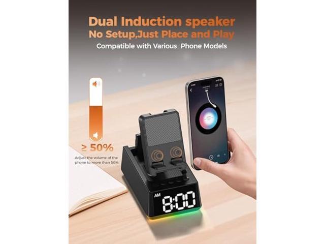 Stocking Stuffers for Men Women Teen:White Elephant Gifts for Adults Induction Speaker Bluetooth with HD Sound,Kitchen Gadgets Anniversary Birthday...