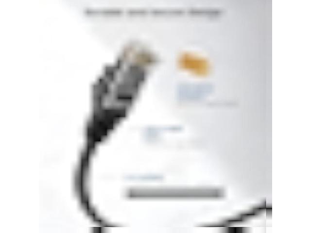 Cable Matters 10Gbps 10-Pack Snagless Short Cat 6 Ethernet Cable - 1ft, Cat 6 Cable, Cat6 Cord, Ethernet Cord, Black