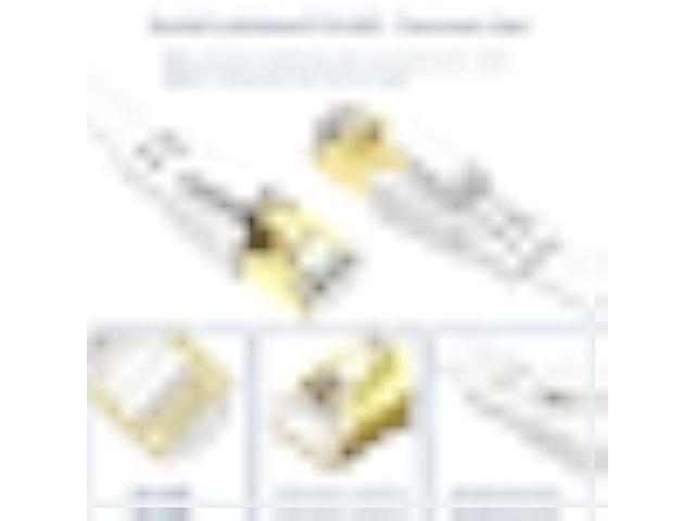 Cat8 Ethernet Cable 200FT, High Speed Outdoor & Indoor LAN Network Cable 40Gbps, 2000Mhz with Gold Plated RJ45 Connector - 60M