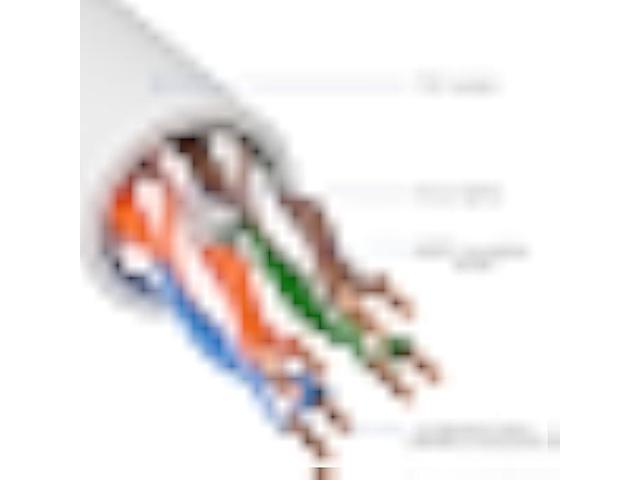 Cat 6 Ethernet Cable 200 FT, Long High Speed Cat6 Internet Cable, White Snagless Patch Cord, Flexible, Network, LAN, PoE, Standard RJ45 Connector...