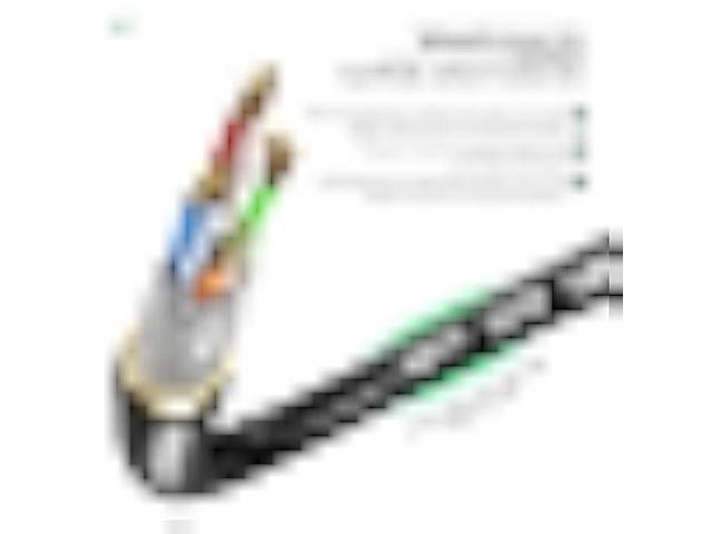Ethernet Extension Cable 20ft, Network Cat6a Extension Patch Cable RJ45 Cords Shielded Male to Female Connector (20FT)