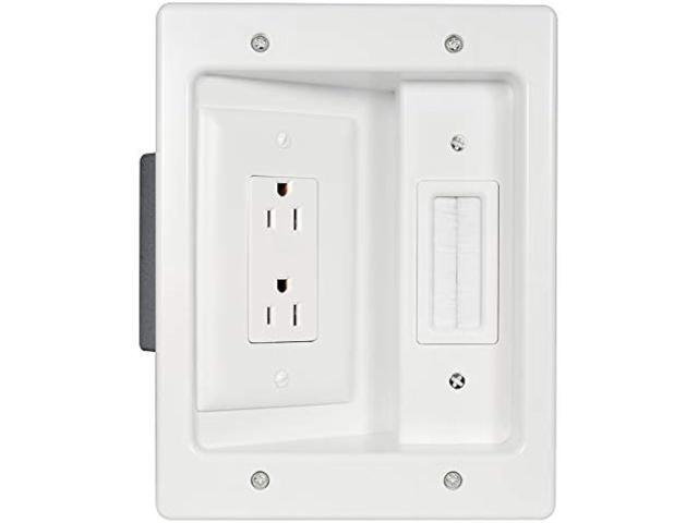 Legrand OnQ in-Wall Cable Management Kit for Power & Low Voltage Cords Hides TV or Display Cables Retrofit Behind The Wall UL Listed TV Cord...